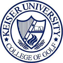 KEISER UNIVERSITY COLLEGE OF GOLF logo