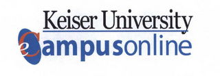 KEISER UNIVERSITY ECAMPUS ONLINE logo