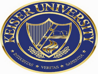 KEISER UNIVERSITY INTEGRITAS VERITAS SAPIENTIA logo