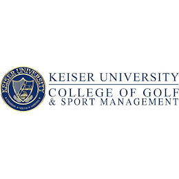 KEISER UNIVERSITY INTEGRITAS VERITAS SAPIENTIA COLLEGE OF GOLF & SPORT MANAGEMENT logo