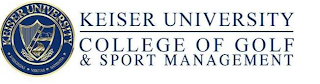 KEISER UNIVERSITY INTEGRITAS VERITAS SAPIENTIA KEISER UNIVERSITY COLLEGE OF GOLF & SPORT MANAGEMENT logo