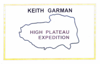 KEITH GARMAN HIGH PLATEAU EXPEDITION logo