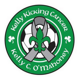 KELLY KICKING CANCER KELLY C. O'MAJONEY logo