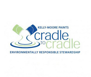 KELLY-MOORE PAINTS CRADLE TO CRADLE ENVIRONMENTALLY RESPONSIBLE STEWARDSHIP logo