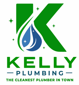 KELLY PLUMBING THE CLEANEST PLUMBER IN TOWN logo