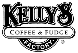 KELLY'S COFFEE & FUDGE FACTORY logo