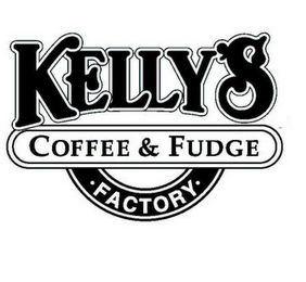 KELLY'S COFFEE & FUDGE · FACTORY · logo