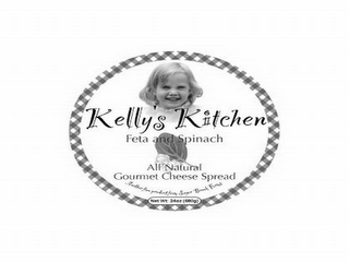KELLY'S KITCHEN FETA AND SPINACH ALL NATURAL GOURMET CHEESE SPREAD ANOTHER FINE PRODUCT FROM SUGAR BROOK FARMS logo