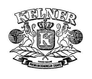 KELNER K HAND MADE PREMIUM DOMINICAN CIGARS logo