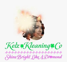 KELZ KLEANING CO SHINE BRIGHT LIKE A DIAMOND logo