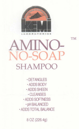 KEMI LABORATORIES KEMI-AMINO NO-SOAP SHAMPOO logo