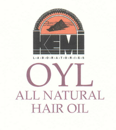 KEMI LABORATORIES OYL ALL NATURAL HAIR OIL logo