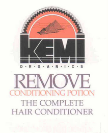 KEMI O·R·G·A·N·I·C·S REMOVE CONDITIONING POTION THE COMPLETE HAIR CONDITIONER logo
