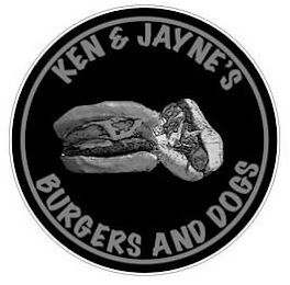 KEN & JAYNE'S BURGERS AND DOGS logo