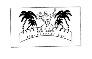 KEN JONES INTERNATIONAL PRO FITNESS USA logo