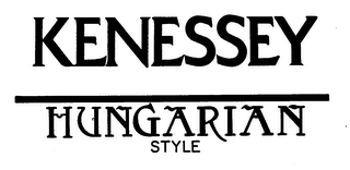 KENESSEY HUNGARIAN STYLE logo