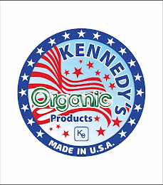 KENNEDY'S ORGANIC PRODUCTS KE MADE IN U.S.A. logo