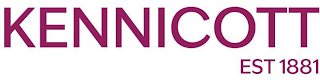 KENNICOTT EST 1881 logo