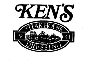 KEN'S STEAK HOUSE DRESSING 1941 logo