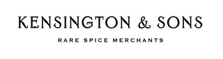 KENSINGTON & SONS RARE SPICE MERCHANTS logo