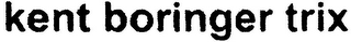 KENT BORINGER TRIX logo