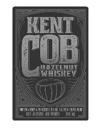 KENT COB HAZELNUT WHISKEY BOURBON WHISKEY WITH HAZELNUT, NATURAL FLAVORS & CARMEL COLOR 40% ALC/VOL (80 PROOF) 750 ML logo