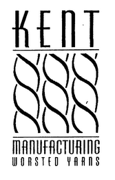 KENT MANUFACTURING WORSTED YARNS logo