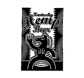 KENTUCKY HEMP BEER BEER BREWED WITH HEMP SEED logo