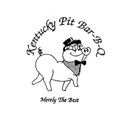 KENTUCKY PIT BAR-B-Q MERELY THE BEST logo