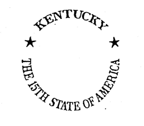 KENTUCKY THE 15TH STATE OF AMERICA logo