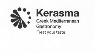 KERASMA GREEK MEDITERRANEAN GASTRONOMY TREAT YOUR TASTE logo
