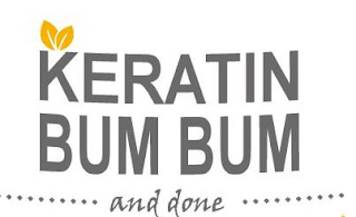 KERATIN BUM BUM AND DONE logo