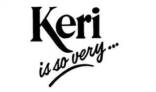 KERI IS SO VERY... logo