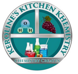 KEROLINE'S KITCHEN KHEMISTRY H O H CHEMISTRY CREATES logo