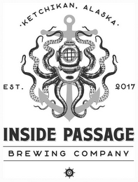 KETCHIKAN, ALASKA EST. 2017 INSIDE PASSAGE BREWING COMPANY logo