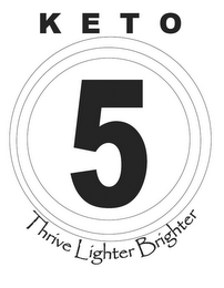KETO 5 THRIVE LIGHTER BRIGHTER logo
