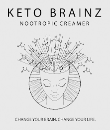 KETO BRAINZ NOOTROPIC CREAMER CHANGE YOUR BRAIN. CHANGE YOUR LIFE. logo