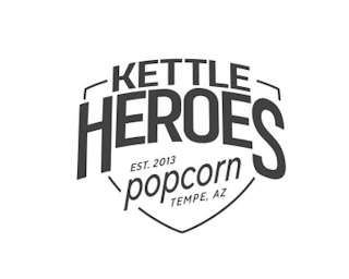KETTLE HEROES EST. 2013 POPCORN TEMPE, AZ logo