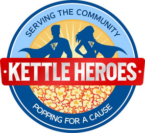 KETTLE HEROES SERVING THE COMMUNITY POPPING FOR A CAUSE K K logo