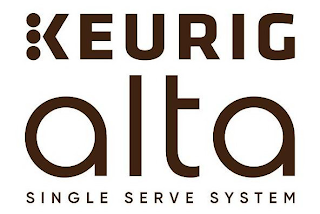 KEURIG ALTA SINGLE SERVE SYSTEM logo
