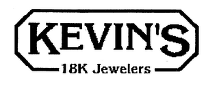 KEVIN'S 18K JEWELERS logo