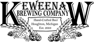 KEWEENAW BREWING COMPANY HAND-CRAFTED BEER HOUGHTON, MICHIGAN EST. 2003 logo