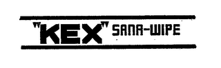 "KEX" SANA-WIPE logo