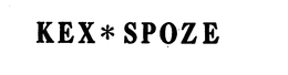 KEX*SPOZE logo