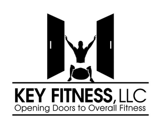 KEY FITNESS, LLC OPENING DOORS TO OVERALL FITNESS logo