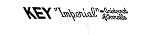 KEY "IMPERIAL" ARISTOCRAT OF OVERALLS logo