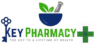 KEY PHARMACY THE KEY TO A LIFETIME OF HEALTH logo