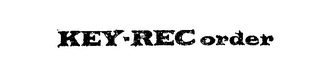 KEY-REC ORDER logo