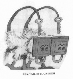 KEY-TAILED LOCK-HENS logo