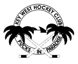 KEY WEST HOCKEY CLUB PUCKS IN PARADISE logo